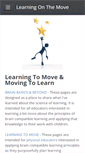 Mobile Screenshot of learningonthemove.org